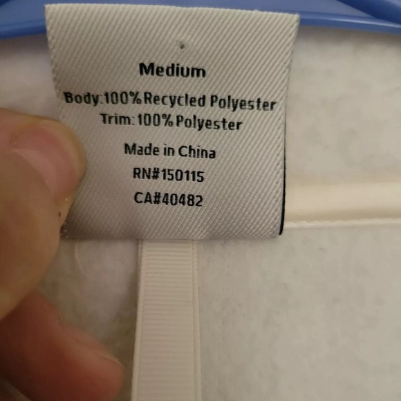 Varley Donley Fleece Jacket Egret Medium Comes Appleton Sherpa - Picture 5 of 6